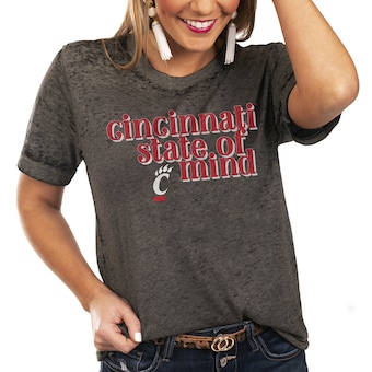 Cincinnati Bearcats Women's State of Mind Better Than Basic Boyfriend T-Shirt - Charcoal