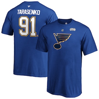 Vladimir Tarasenko St. Louis Blues Fanatics Branded Youth 2019 Stanley Cup Final Bound Authentic Stack Name & Number T-Shirt - Royal