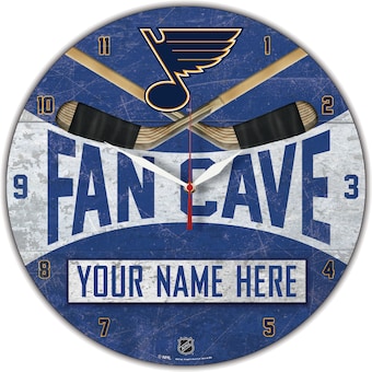 St. Louis Blues WinCraft Personalized 14'' Round Wall Clock