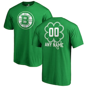 Boston Bruins Fanatics Branded Personalized Dubliner T-Shirt - Kelly Green