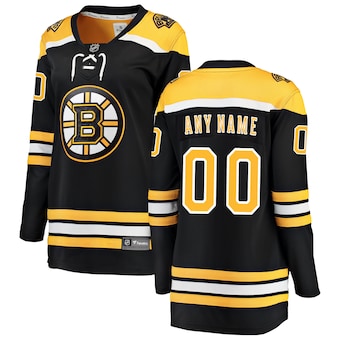 Boston Bruins Fanatics Branded Women's Home Breakaway Custom Jersey - Black