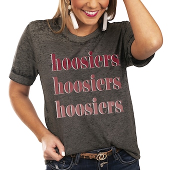 Indiana Hoosiers Women's Better Than Basic Gameday Boyfriend T-Shirt - Charcoal