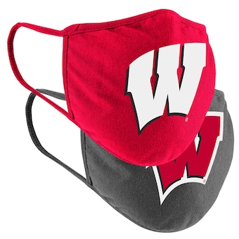 Wisconsin Badgers Colosseum Adult Face Covering 2-Pack