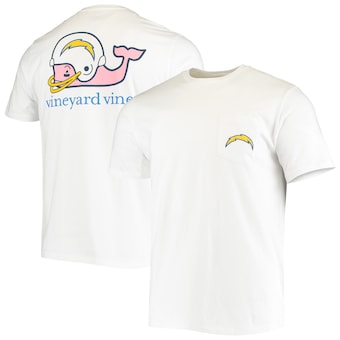 Los Angeles Chargers Vineyard Vines Whale Helmet T-Shirt - White