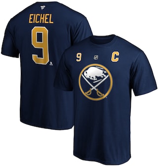Jack Eichel Buffalo Sabres Fanatics Branded Authentic Stack Player Name & Number T-Shirt - Navy