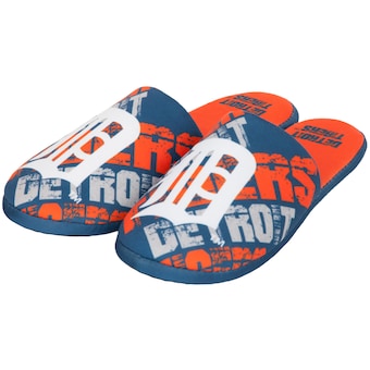 Detroit Tigers Digital Print Slippers - Navy