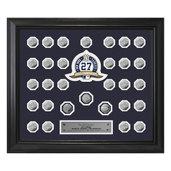 New York Yankees World Series 30 Coin Collection Frame