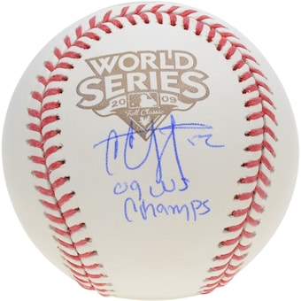 CC Sabathia New York Yankees Fanatics Authentic Autographed 2009 World Series Logo Baseball with "09 WS Champs" Inscription
