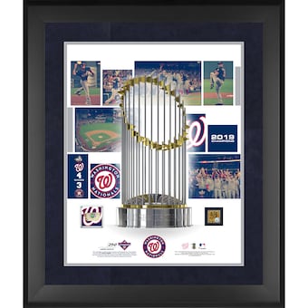 Washington Nationals Fanatics Authentic Framed 20" x 24" 2019 World Series Champions Collage with a Piece of World Series Game-Used Baseball and Dirt - Limited Edition of 250