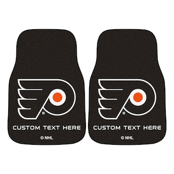 Philadelphia Flyers 17'' x 27'' Personalized 2-Piece Carpet Car Mat Set