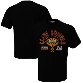 Clint Bowyer Stewart-Haas Racing Team Collection Rush Truck Center Pit Stop T-Shirt - Heather Black