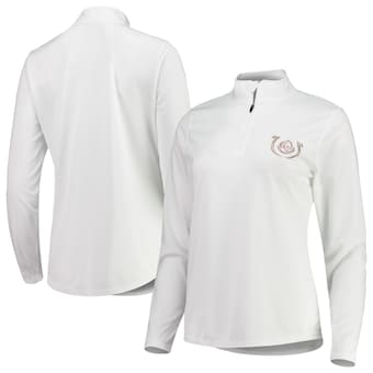 Kentucky Derby Women's Icon Logo Quarter-Zip Pullover Jacket - White