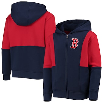Boston Red Sox Youth All That Full-Zip Hoodie - Navy/Red