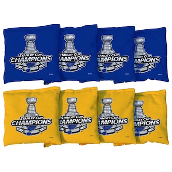 St. Louis Blues 2019 Stanley Cup Champions 8-Piece Regulation All-Weather Cornhole Bag Set