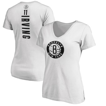 Kyrie Irving Brooklyn Nets Fanatics Branded Women's Playmaker Name & Number V-Neck T-Shirt - White