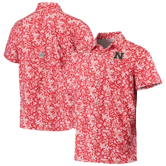 Nebraska Cornhuskers Columbia Super Slack Tide Button-Up Shirt - Scarlet