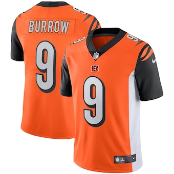 Joe Burrow Cincinnati Bengals Nike Vapor Limited Jersey - Orange