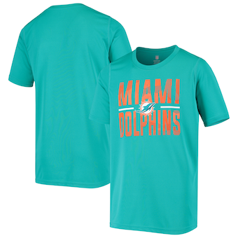 Miami Dolphins Youth Ground Control T-Shirt - Aqua