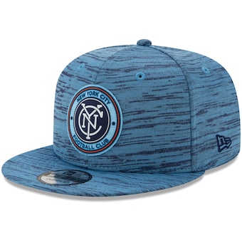 New York City FC New Era On-Field Collection 9FIFTY Snapback Adjustable Hat - Sky Blue