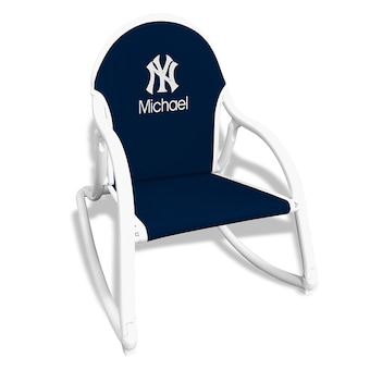 New York Yankees Children's Personalized Rocking Chair - Navy