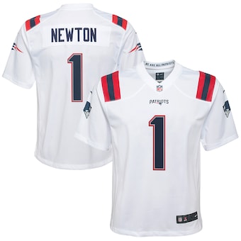 Cam Newton New England Patriots Nike Youth Game Jersey - White
