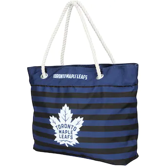 Toronto Maple Leafs Women's Nautical Stripe Tote Bag