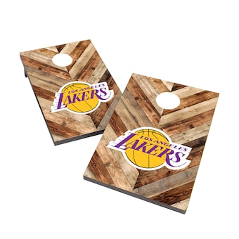 Los Angeles Lakers 2' x 3' Cornhole Board Tailgate Toss Set
