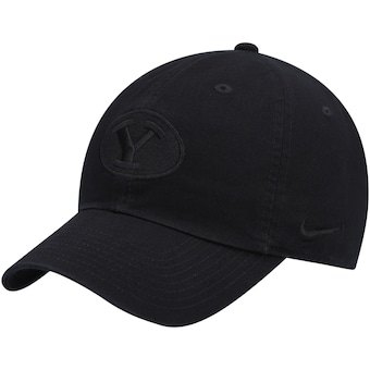 BYU Cougars Nike Triple Black Heritage 86 Logo Adjustable Hat - Black
