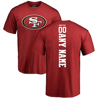 San Francisco 49ers NFL Pro Line by Fanatics Branded Personalized Playmaker T-Shirt - Scarlet