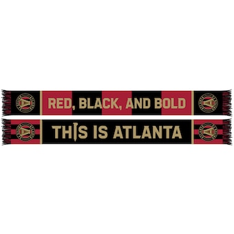 Atlanta United FC Red, Black, and Bold Scarf