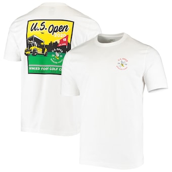 Men's 2020 U.S. Open Ahead White Golf Cart & Cityscape T-Shirt