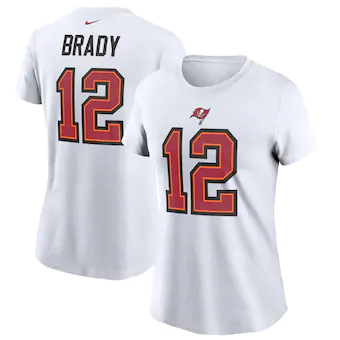 Tom Brady Tampa Bay Buccaneers Nike Women's Player Name & Number T-Shirt - White