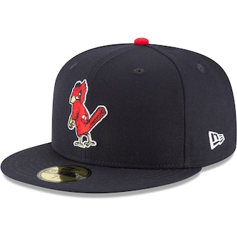 St. Louis Cardinals New Era Cooperstown Collection Wool 59FIFTY Fitted Hat - Navy