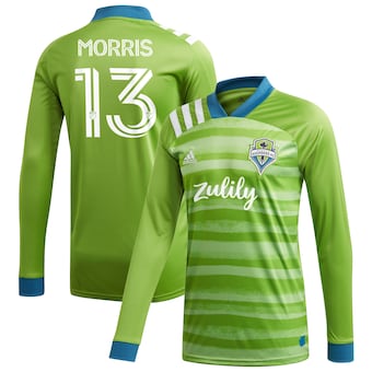 Jordan Morris Seattle Sounders FC adidas 2020 Forever Green Long Sleeve Replica Jersey - Green