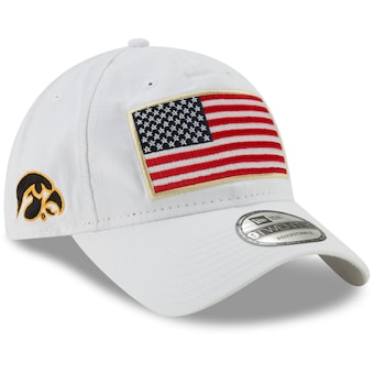 Iowa Hawkeyes New Era Country First 9TWENTY Adjustable Hat - White