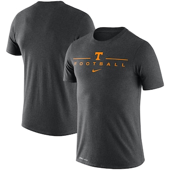 Tennessee Volunteers Nike Icon Word Performance T-Shirt - Heathered Charcoal
