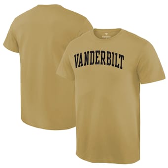 Vanderbilt Commodores Fanatics Branded Basic Arch T-Shirt - Vegas Gold