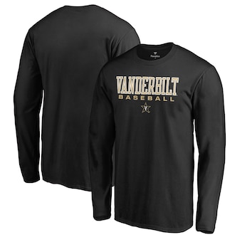 Vanderbilt Commodores Fanatics Branded True Sport Baseball Long Sleeve T-Shirt - Black