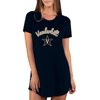 Vanderbilt Commodores Concepts Sport Women's Marathon Nightshirt - Black