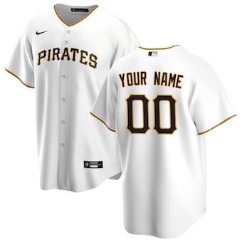 Pittsburgh Pirates Nike Home 2020 Replica Custom Jersey - White