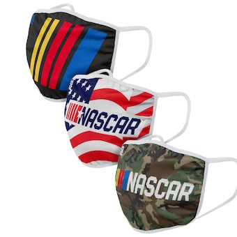 NASCAR FOCO Adult Face Covering 3-Pack