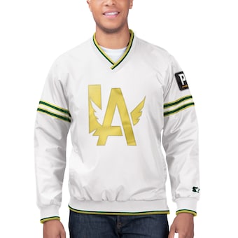 Los Angeles Valiant Starter Overwatch League Game Day Trainer Pullover Jacket - White