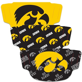 Iowa Hawkeyes WinCraft Adult Face Covering 3-Pack - MADE IN USA
