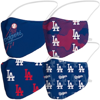 Los Angeles Dodgers Fanatics Branded Adult Variety Face Covering 4-Pack