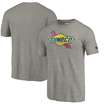 Sunoco Fanatics Branded Vintage Tri-Blend T-Shirt - Gray