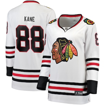 Patrick Kane Chicago Blackhawks Fanatics Branded Women's Breakaway Player Jersey - White