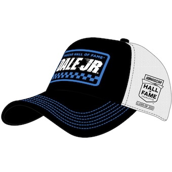 Dale Earnhardt Jr. JR Motorsports Official Team Apparel NASCAR Hall of Fame Class of 2021 Patch Adjustable Hat - Black/White