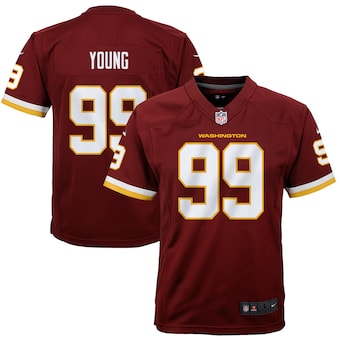 Chase Young Washington Football Team Nike Youth Game Jersey - Burgundy