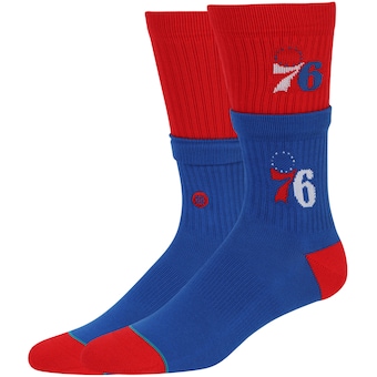 Philadelphia 76ers Stance Double Double Crew Socks - Royal