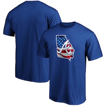 Atlanta Braves Fanatics Branded Banner State T-Shirt - Royal
